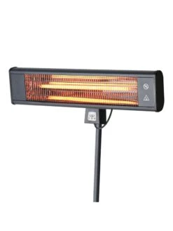Sun Joe® 1500W Elec. Infrared OD Patio Heater, Adjust Ht. Range, W/Wall Bracket & Cover -Garden Supplies Sales 2024 8612532 01v