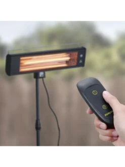 Sun Joe® 1500W Elec. Infrared OD Patio Heater, Adjust Ht. Range, W/Wall Bracket & Cover -Garden Supplies Sales 2024 8612532 07v