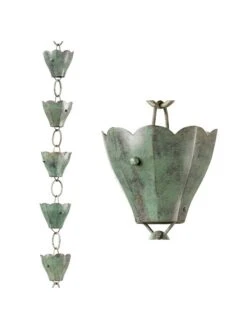 Tulip Pure Copper Rain Chain, 8.5' 11 Tulip Pure Copper Rain Chain, 8.5' -Garden Supplies Sales 2024 8612740 06v