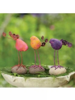 Birds On Stones Set 6 Birds On Stones Set -Garden Supplies Sales 2024 8613371 01V 3 4