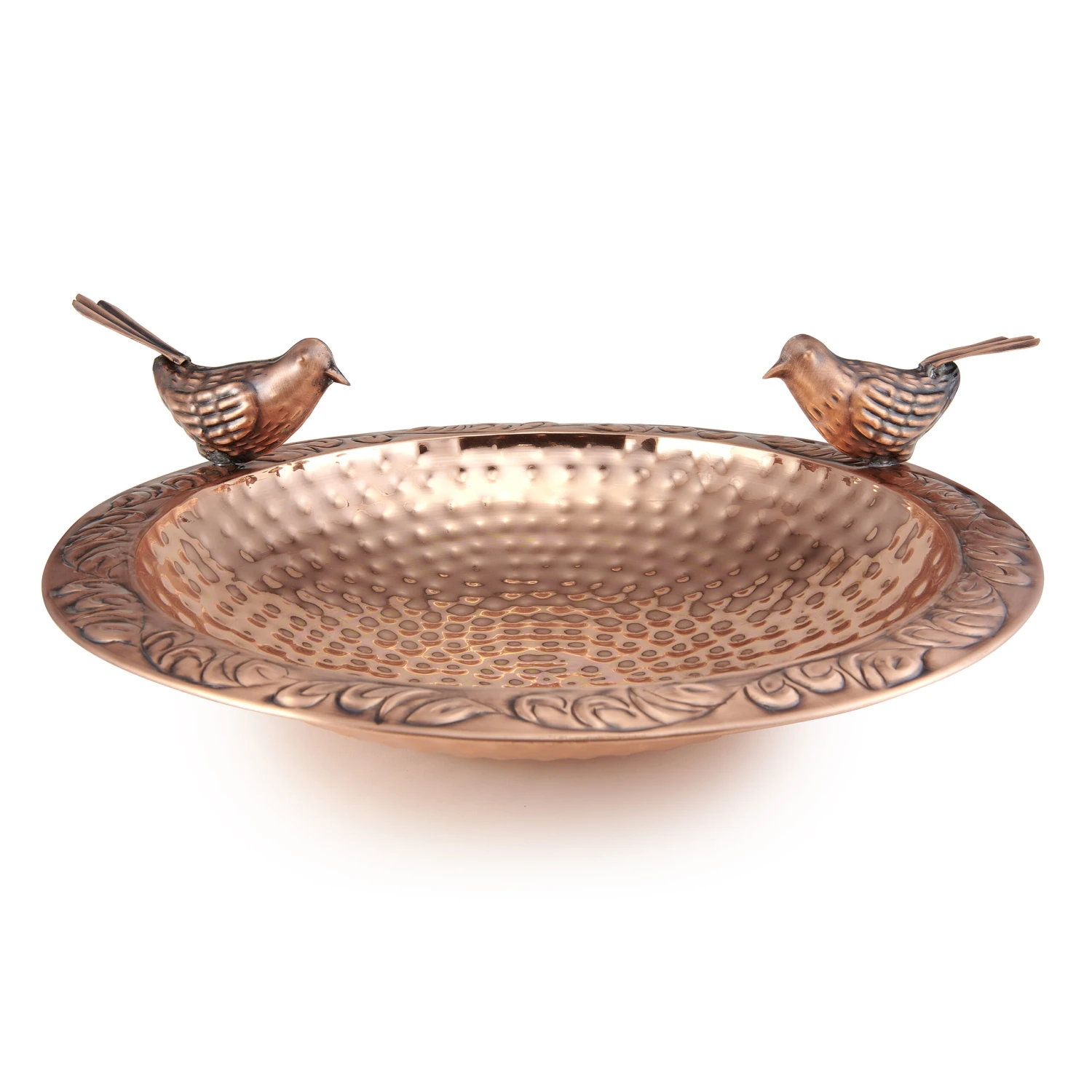 Pure Copper Bird Bath With Two Copper Birds And Tree Multipronged Garden Pole 5 Pure Copper Bird Bath With Two Copper Birds And Tree Multipronged Garden Pole - Image 5