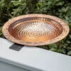 Pure Copper Bird Bath Deck Mount