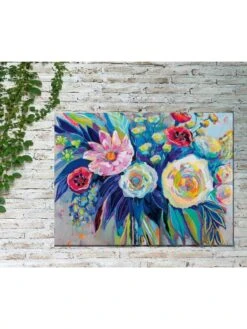 Floral Array Outdoor Wall Art -Garden Supplies Sales 2024 8614011 03V 3 4